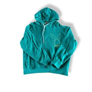 [Pacsun] Teal Hoodie with Playboy Bunny